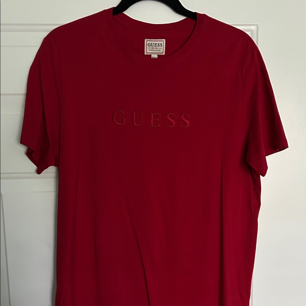 GUESS Bold Red Short Sleeve Tee